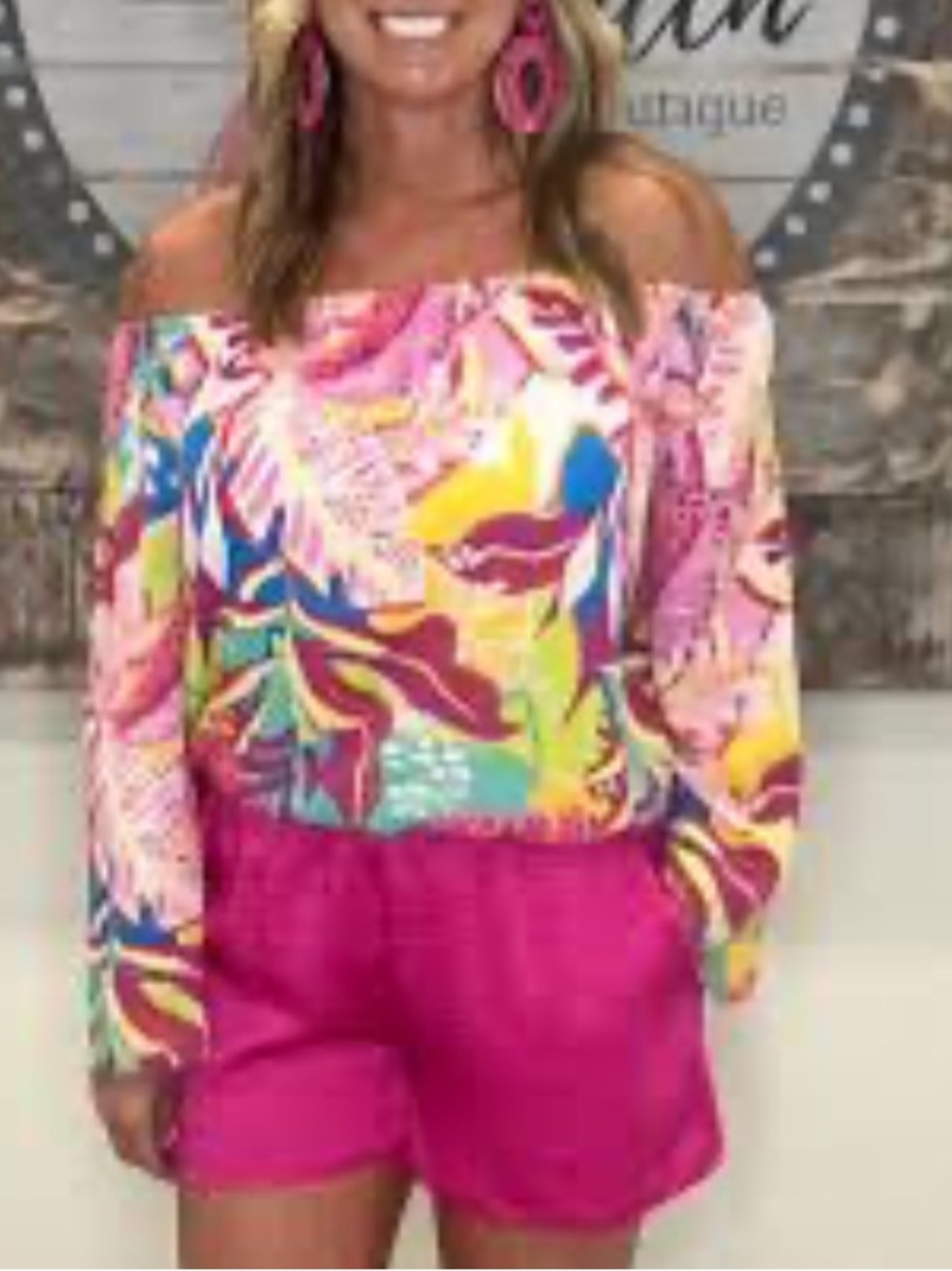 Jess Lea-off-shoulder blouse